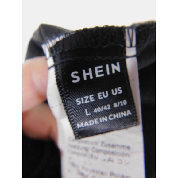 Black Spaghetti Strap Maxi Dress Womens Large Tie Front Smocked Back Flowy - Picture 11 of 12